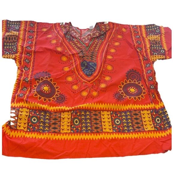 Men's Spirit Halloween Shirt L/XL Red Yellow costume - Picture 2 of 6